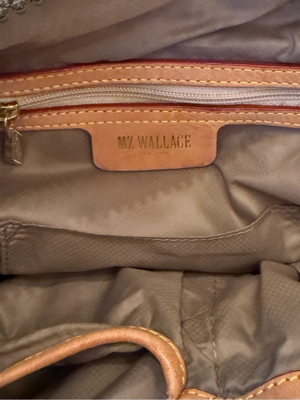 Mz Wallace Sutton Moon Dust Metallic Lacquer Quilted Bag - Picture 11 of 11